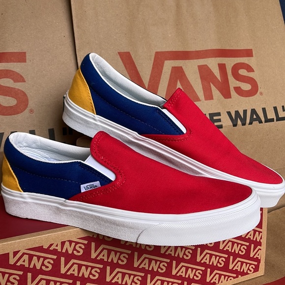 Vans Classic Slip On Vans Yacht Club Red /Blue sneakers men’s - Picture 6 of 16